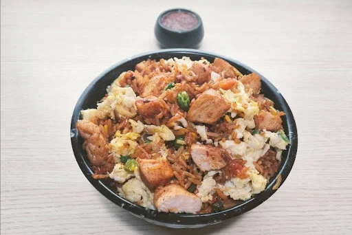 Mumbai Style Egg Chicken Fried Rice