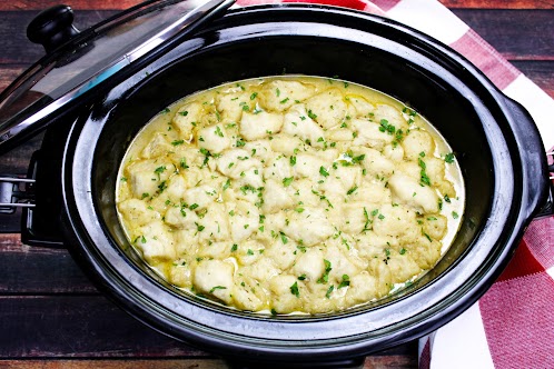 Crock Pot Chicken Pot "Pie" & Dumplings