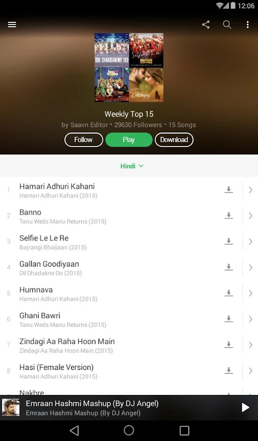    Saavn Music & Radio- screenshot  