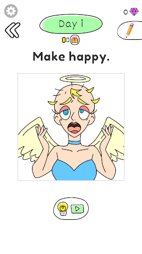 Screenshot Draw Happy Angel :drawing apps