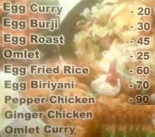 Raj Fast Food menu 