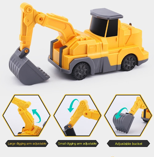 Title 5, Childrens Magnetic Inertia Variety Toy Robot A...