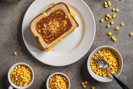 Corn Cheese Grilled Sandwich