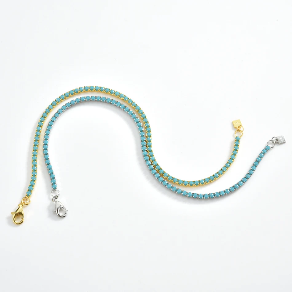 Pulseira Entry Lux Style S925 em prata esterlina com corrente de garra de diamante. Elegância, brilho e presente ideal para ela.