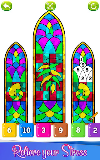 Download Stained Glass Color by Number: Adult Coloring Book Mod Apk Unlimited Android - apkmodfree.com