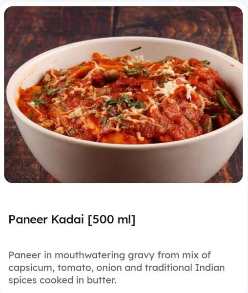 Paneer Kadai