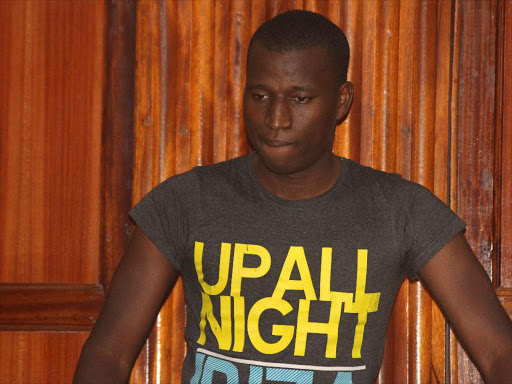 A file photo of blogger Cyprian Nyakundi at Milimani Law Court. /Collins Kweyu