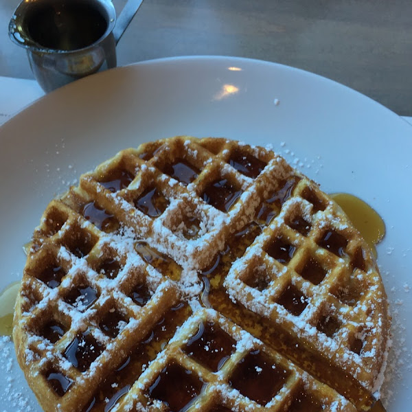 Plain GF waffle. Done right!! Fluffy and not dried out or crumbly!!