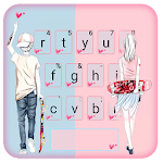 Cover Image of Unduh Romantic Lover Keyboard Theme 1.0 APK