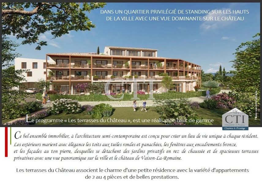 Vente appartement 2 pièces 44.9 m² à Vaison-la-Romaine (84110), 188 580 €