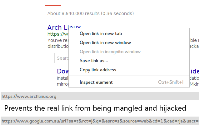 Google link fixer Preview image 3