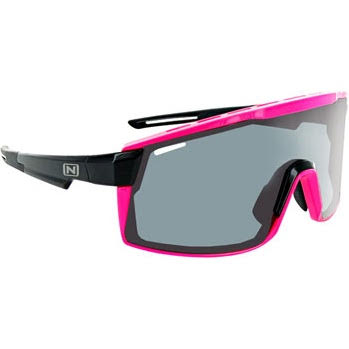 Optic Nerve Fixie Max Sunglasses - Shiny Black/Bright Pink Lens