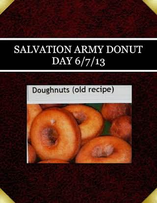 SALVATION ARMY  DONUT DAY 6/7/13