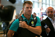 Former Australian cricket vice-captain David Warner arrives at Cape Town International Airport, South Africa March 27, 2018.
