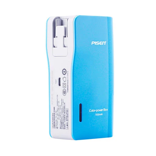 Pin sạc dự phòng Pisen High Power Box V (5000mAh/ Xanh dương)