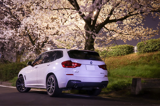 X3 の夜桜 桜と愛車 桜 一眼レフに関するカスタム メンテナンスの投稿画像 車のカスタム情報はcartune