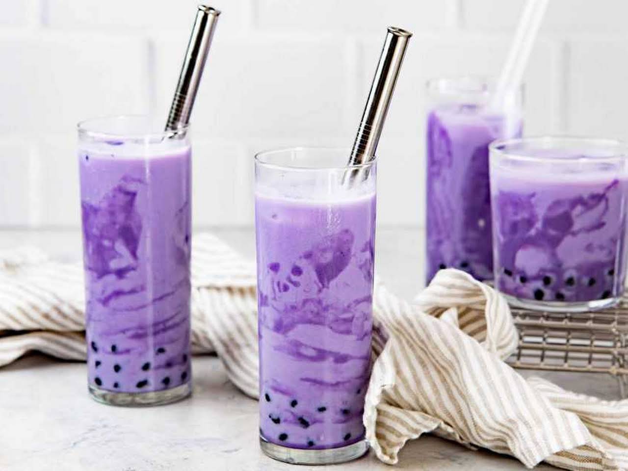 Ube Milk Tea (Boba) Recipe, Make Purple Bubble Tea At Home