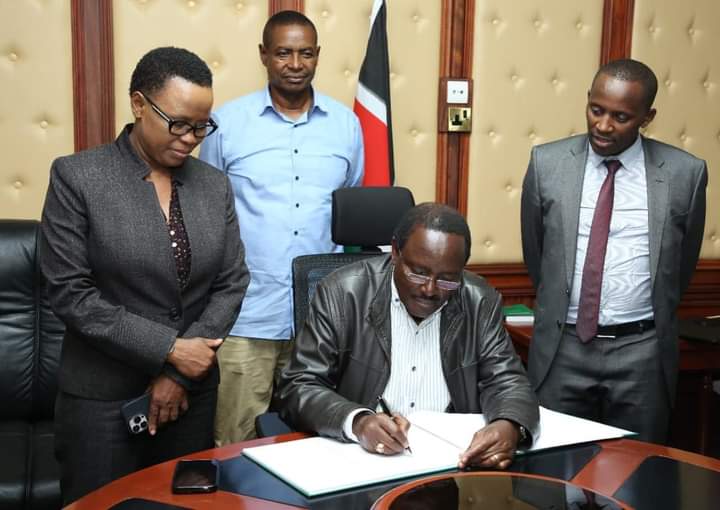 Wiper leader Kalonzo Musyoka fills form the post of National Assembly speaker.