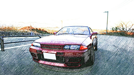 日産 スカイラインgt Rを華麗にカスタム By Katsumi 05 イラスト劇場 始まり始まりィ 笑 過去写真ですが 中々の雰囲気 自己満10 Cartune