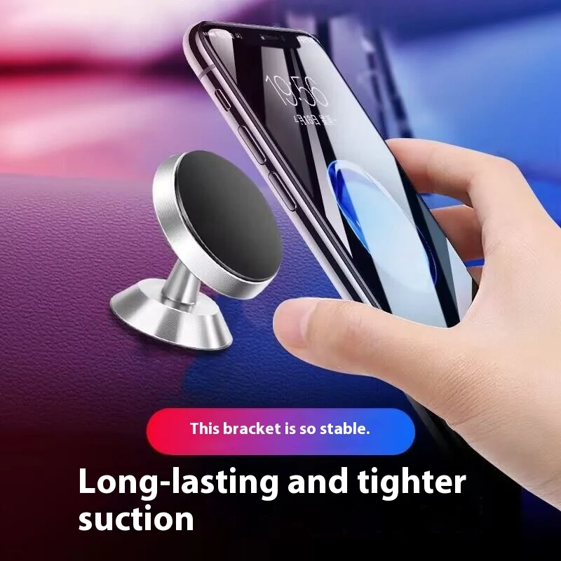 Auto držač za mobilni telefon sa magnetom i vakuumom, rotacija 360 stepeni. Sigurno drži telefon, jednostavan za korišćenje.
