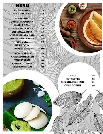 Chai Dosa Cafe menu 