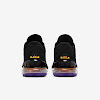 lebron 18 low black / fear purple / racer blue / white