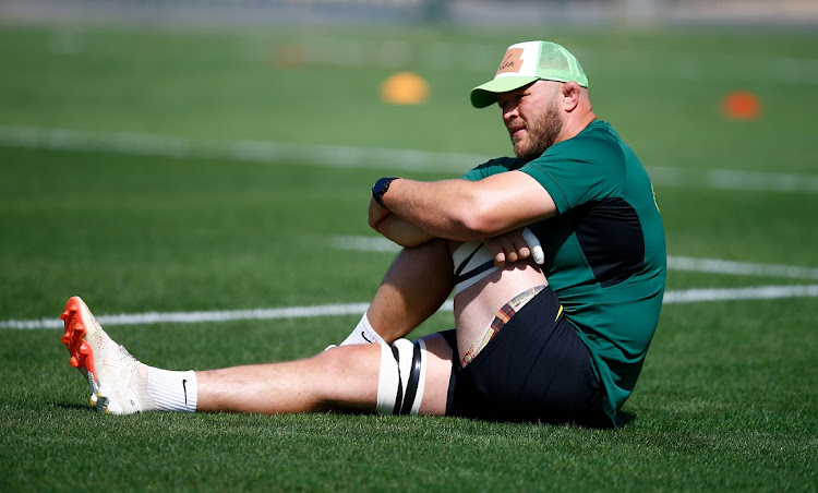 Duane Vermeulen during a Springbok training session at Rugby Club Toulonnais in Toulon, France, on Tuesday.