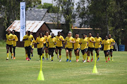 Banyana Banyana players during the national women's soccer team media open day at St. Peter's College.