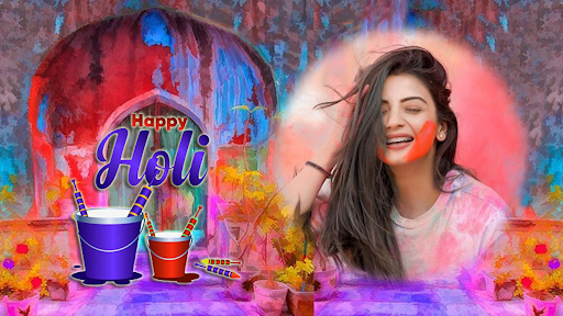 Screenshot Happy holi photo frame 2024