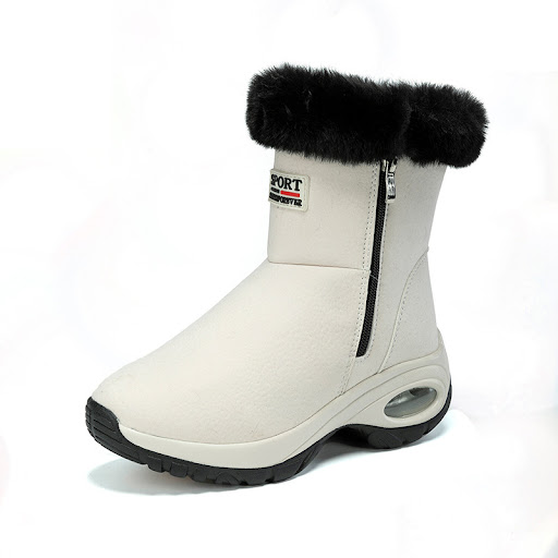 Title 6, Womens Short Tube Mid Heel Cotton Boots Warm T...