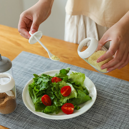 Title 2, Simple Round Condiment Bottle With Spoon for ea...