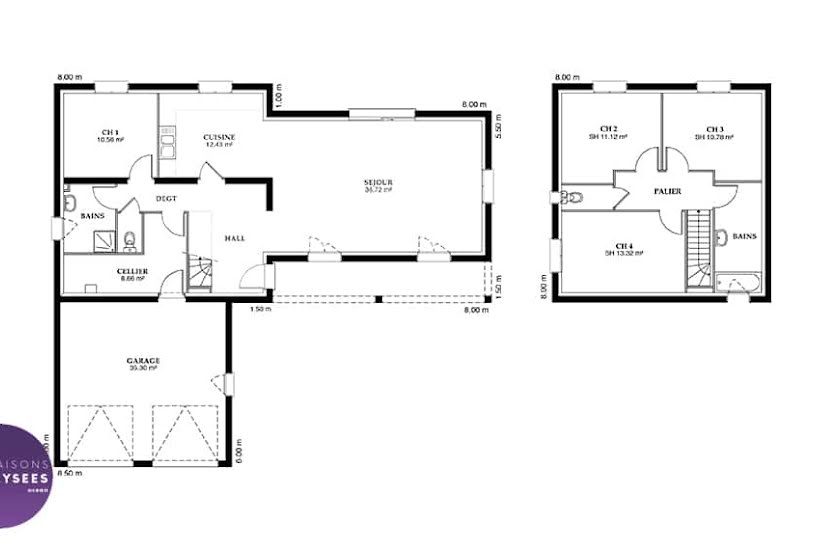  Vente Terrain + Maison - Terrain : 293m² - Maison : 116m² à Ciré-d'Aunis (17290) 