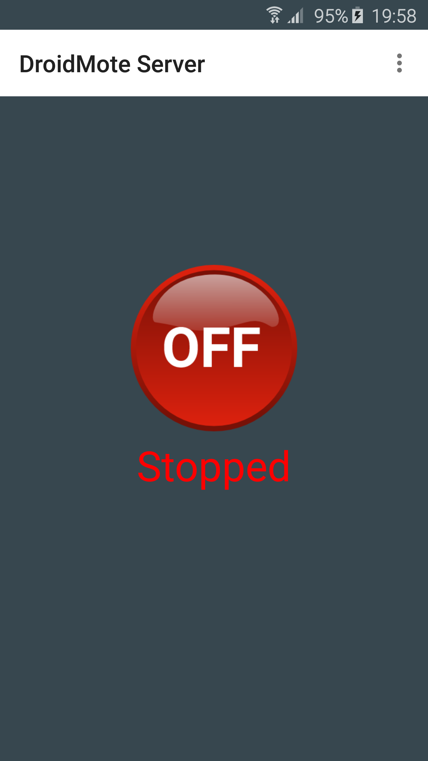 Android application DroidMote Server (root) screenshort