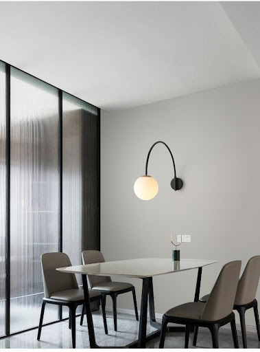 Title 11, Modern Minimalist Living Room Long Arm Dining R...