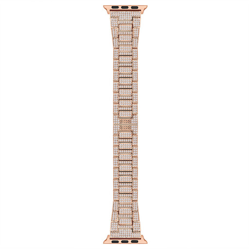 Title 7, Alloy Full Diamond Butterfly Buckle Watch Strap