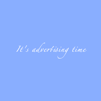 「It's advertising time」のメインビジュアル