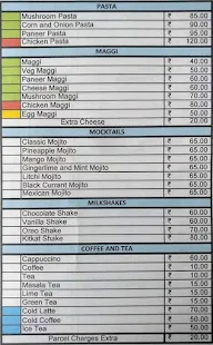 Cafe Odyssey menu 1