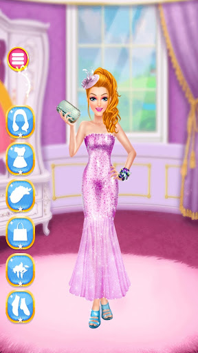 Prom salon makeup dressup