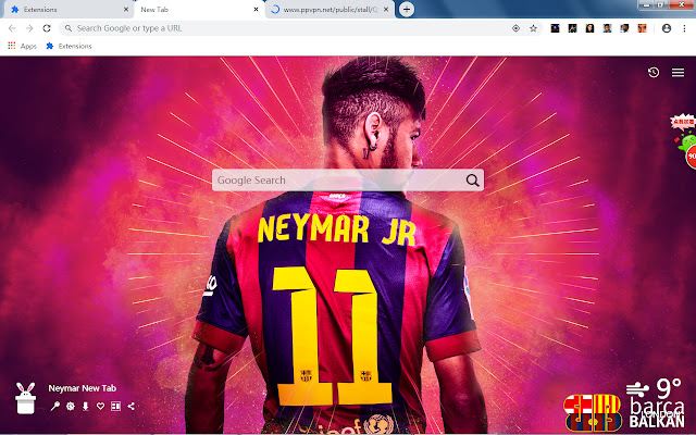 Neymar New Tab, Wallpapers HD