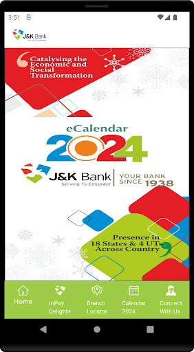 Screenshot J&K Bank eCalendar