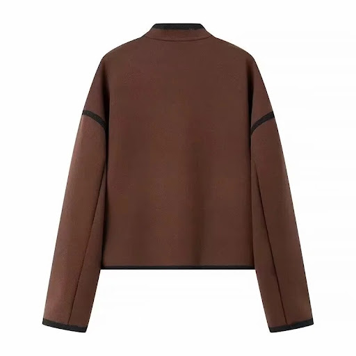 Title 6, Womens Fashion Button Woolen Coat, a stylish a...