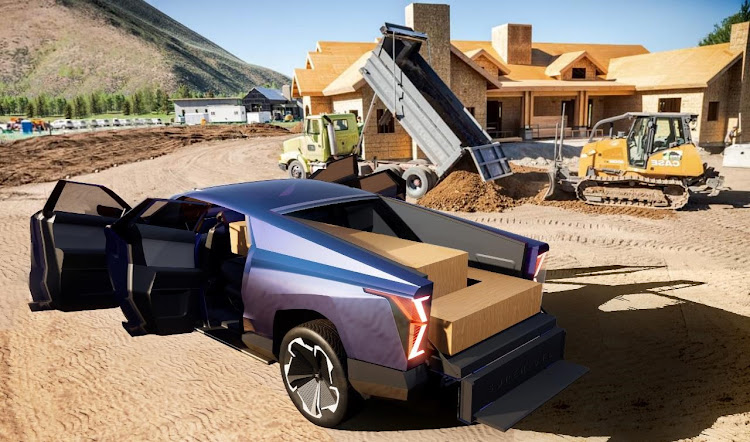 The RoboTruck 1V renders show a family bakkie for both industry and Las Vegas strip cruising. Picture: SUPPLIED