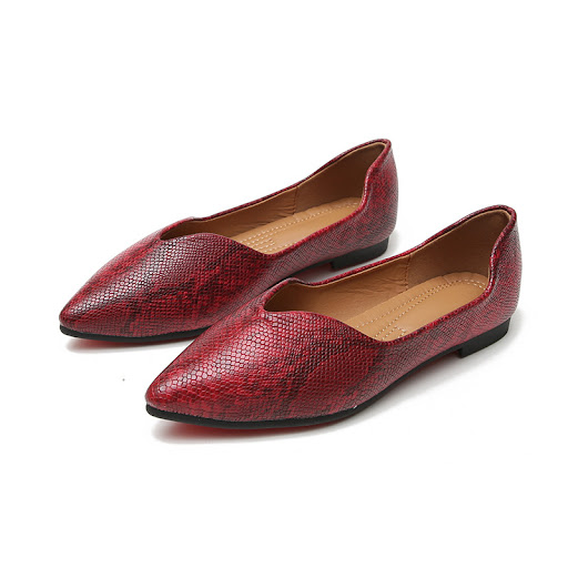 Title 2, Womens Flats Shoes Ballet Dorsay Pointed Toe S...