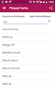 Phrasal Verbs Dictionary Screenshot