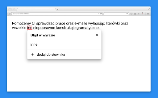 Korektor Tekstu - sprawdzanie pisowni