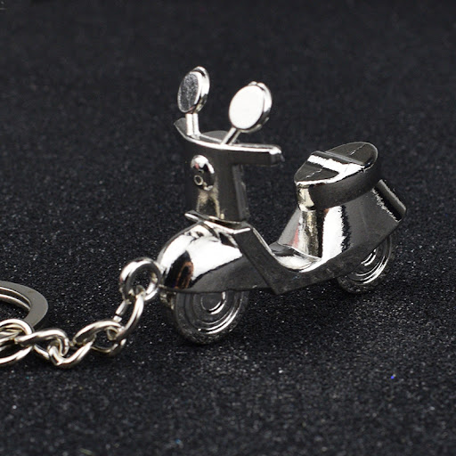 Title 1, Creative Metal Imitation Motorcycle Keychain. S...