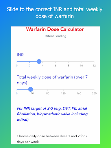 Warfarin Dose Calculator