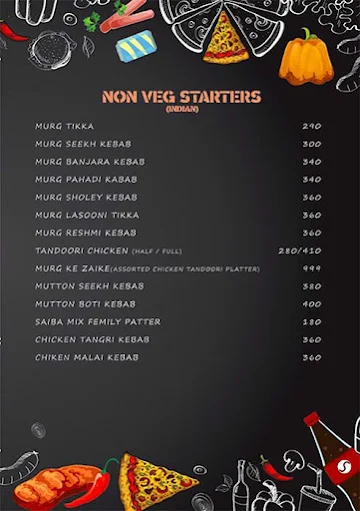 New Saiba menu 