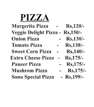 Sonu's Town Pizza menu 1