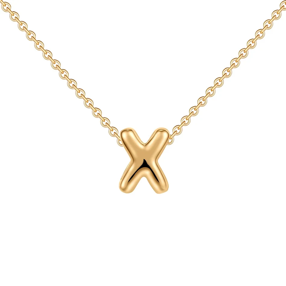 Mode 26 Bubble Letter Ketting Goud, een gepersonaliseerde en stijlvolle accessoire. Een perfect cadeau om je individualiteit te uiten.